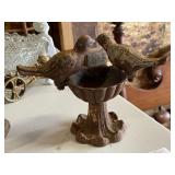 Vintage Cast Iron Bird Bath Feeder