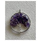 Tree of Life Amethyst Pendant