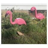 Pink Flamingo Yard Ornaments