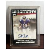 Topps Steve Smith Autograph Card