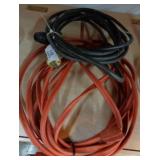 Lot of 2 heavy duty extension cords