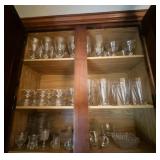 Large Cabinet of Crystal Glassware