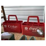 2 Vintage Coca Cola Bottle Carriers