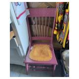 Antique Stamped Leather Chair