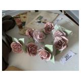 8 Piece Metal Rose Napkin Holders