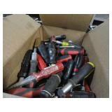 Box lot ratchet screwdrivers and nut drivers