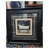 Framed Print and Empty Picture Frames