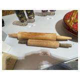 Two Vintage Rolling Pins