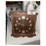 Numismatic Clock with Silver Coins