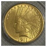 1911 Indian $10 Gold US Coin