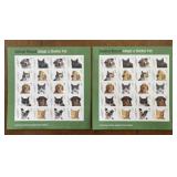 2- Sheets Animal Rescue Stamps