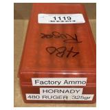 480 Ruger Ammo - Factory - JHP