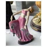 Antique Porcelain Dancing Lady Figurine