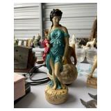 Hand Painted Vintage Statue