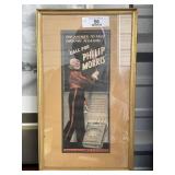 Vintage Framed Phillip Morris Advertising