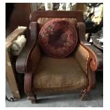 Large Antique Parlor Chair