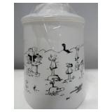 Vintage BC Cookie Jar Glass