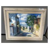 Artist Signed Oil on Canvas Panel Painting