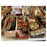 2- Boxes of Household Miscellaneous and Christmas