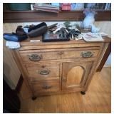 Antique Cabinet & Misc.