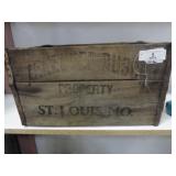 Anheuser Busch Beer Box 1918 Wooden RARE