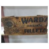 Old Wards Fish Fillets Crate Wooden Box