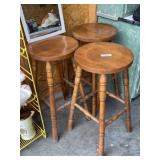 Three Maple Barstools