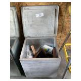 Zinc Milk Crate with Contents