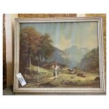 Antique Framed Farmhouse Print