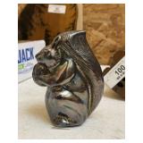 Vintage Gorham Silver Squirrel Bank