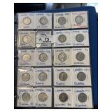 19 Canadian Quarters