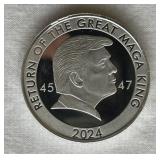 1 Troy Ounce Silver Trump Round