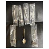 7 International Sterling Royal Danish Spoons