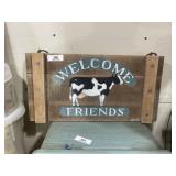 Hanging Cow Sign