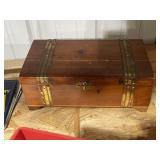 Vintage Cedar Trunk Desk Top Box