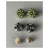 3 Pair Vintage Earrings