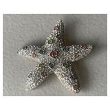 Large Signed SAL Vintage Starfish Brooch