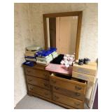 6 Drawer Mirrored Dresser