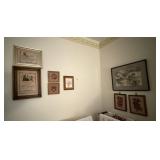 Needlepoint Wall Hangings and Frame