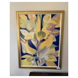 Framed Floral on Canvas