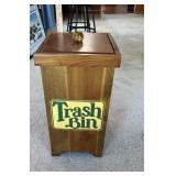 Wooden Trash Bin