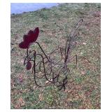 Wire Rooster Plant Stand