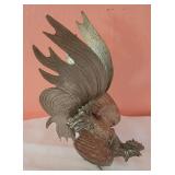 Vintage Metal Rooster Figurine