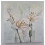 White Lillie Art on Canvas