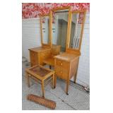 Vintage Wooden Vanity