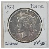 1922 US Silver Dollar