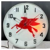 Mobiloil Pegasus Light Up Clock