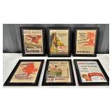 Vintage Mobiloil Framed Advertising