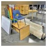 Classroom Chairs, Bench, & Rugs