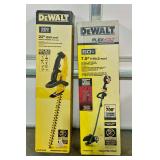 DeWalt 7.5" Brushless Attachment Capable Edger & 22" Hedge Trimmer Tools Only - NEW